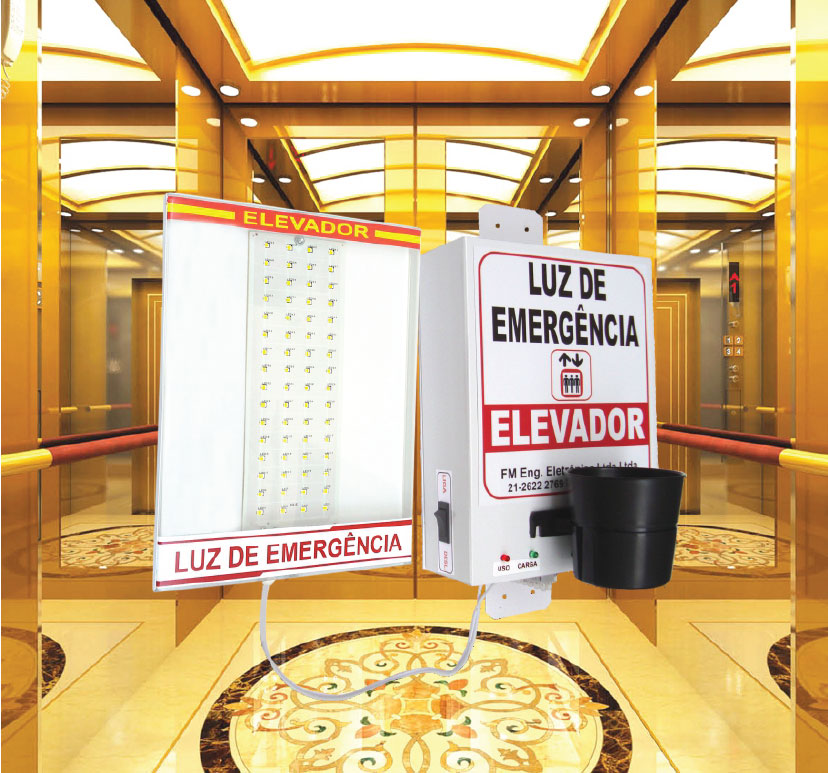 Luz de Emergência Led 18W-Elevador